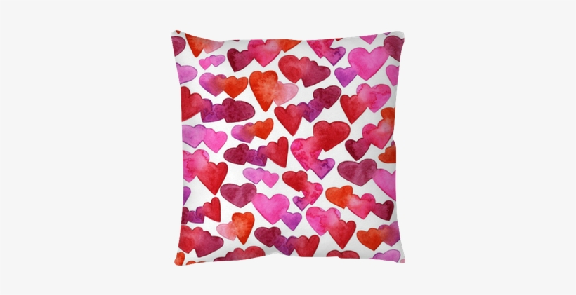 Seamless Pattern With Red, Pink And Violet Watercolor - Watercolor Painting, transparent png download