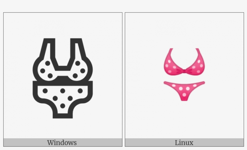 Bikini On Various Operating Systems - Lingerie Top, transparent png download
