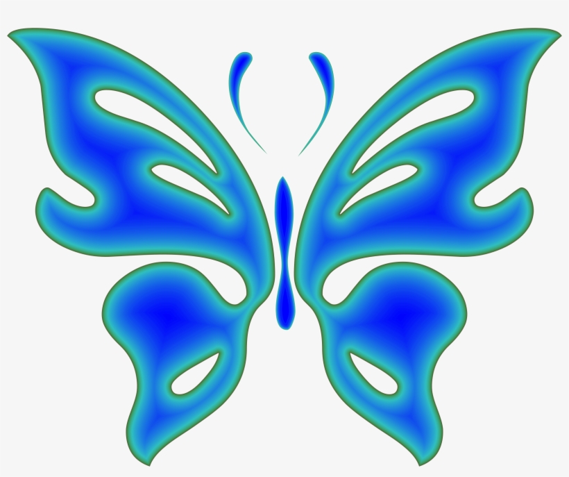 This Free Icons Png Design Of Blue Radiative Butterfly, transparent png download