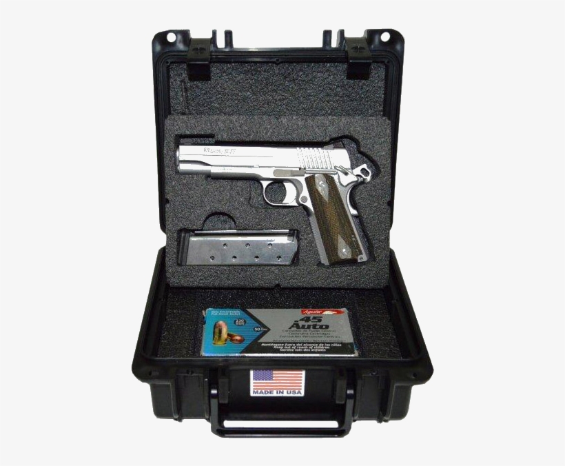 This Case Is Airtight, Watertight And Includes 1 Removable - Quick Fire Cases Quick Fire Multifit Pistol Case Qf345bkl, transparent png download