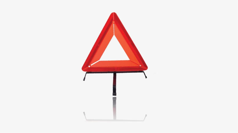 Large Warning Triangle In Case - Triangle, transparent png download