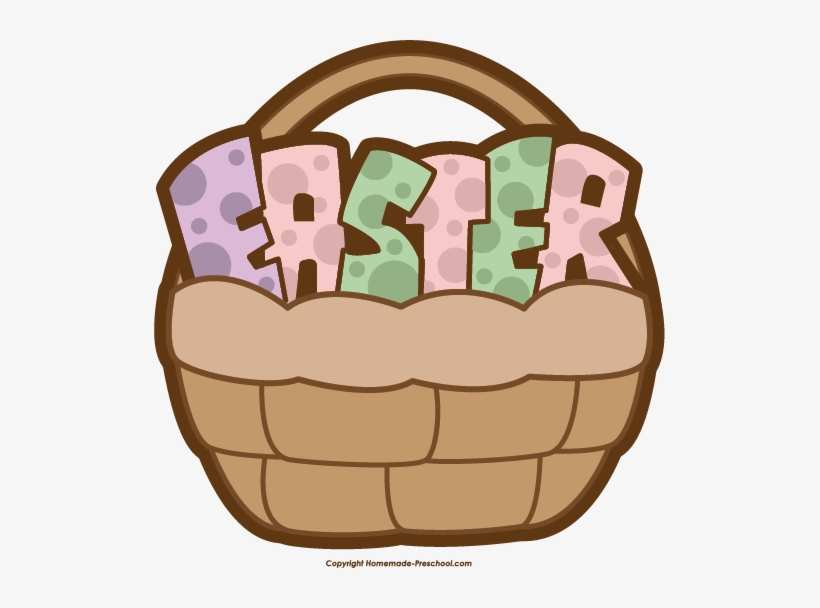 Easter Basket Png Background Image - Clip Art, transparent png download