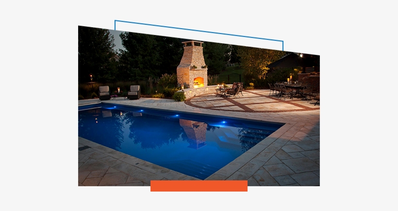 Barrier Reef Pools - Firepit And Pool, transparent png download