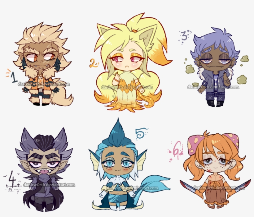Gijinka Adopts Batch - Clip Art, transparent png download