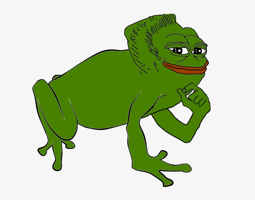 7382535 - >> - Pepe Normies Get Out, transparent png download