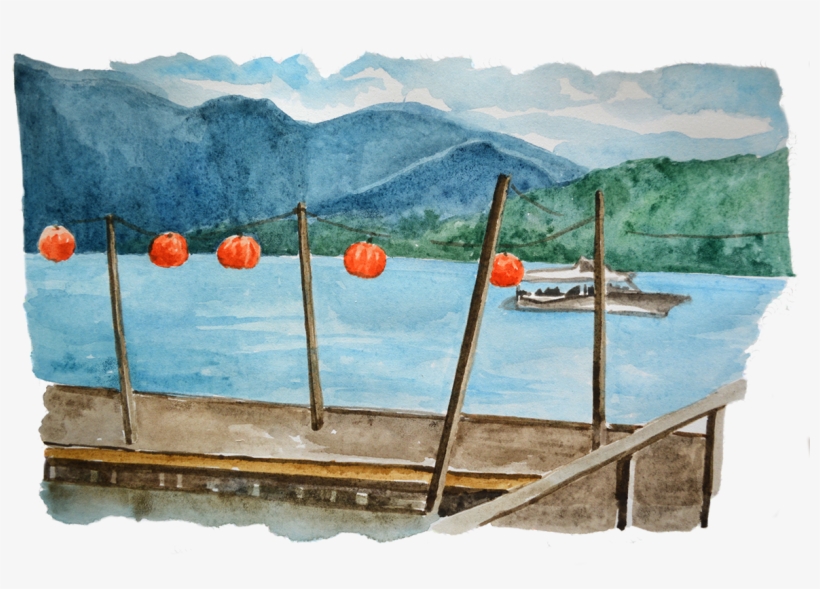 A Series Of Watercolors That Illustrate The Quiet Spaces - Watercolor Paint, transparent png download