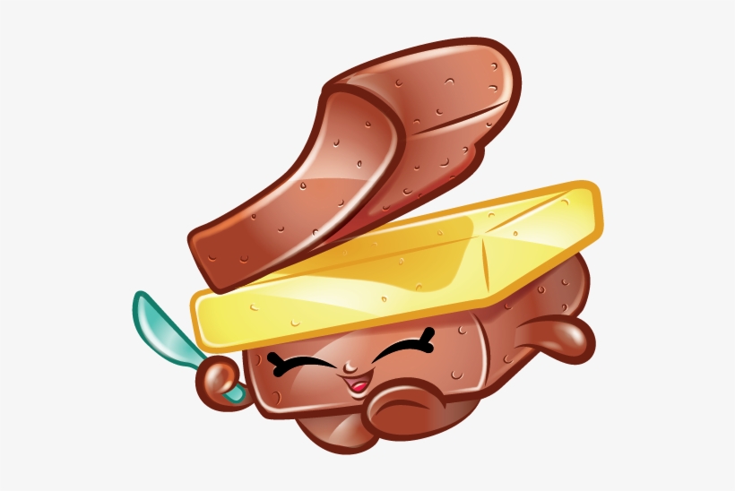 Toast T Warm Art - Shopkins Toast T Warm, transparent png download