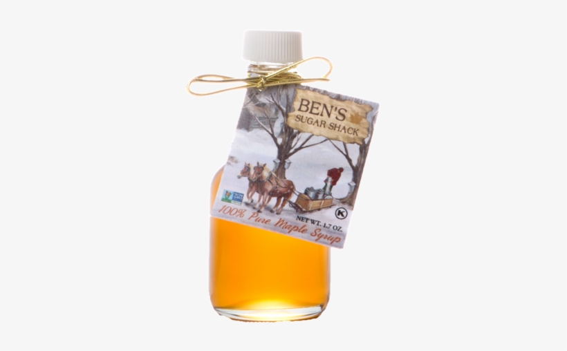 7 Oz Maple Syrup Glass Nip Bottle With Handle - Bottle, transparent png download
