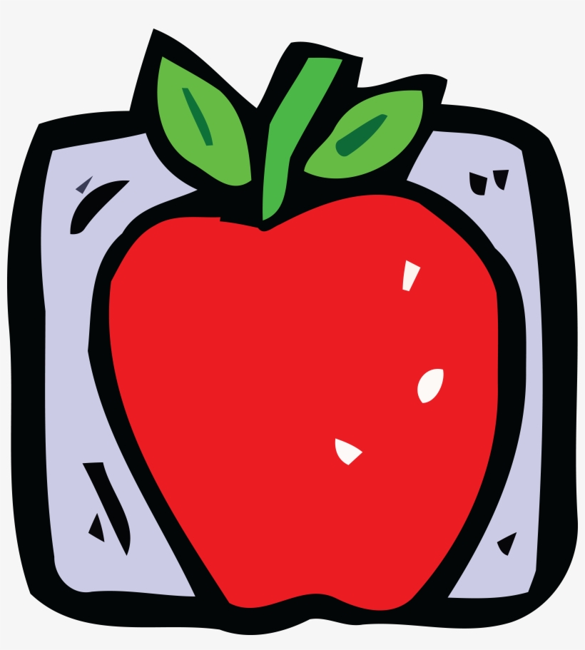 Free Clipart Of A Red Apple - Fresh Apple. Large Tote Bag, transparent png download