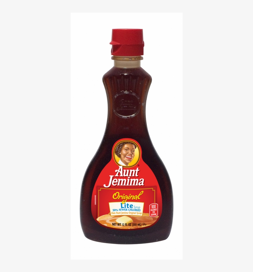 Aunt Jemima Original Lite Syrup 12fl - Aunt Jemima Syrup, transparent png download