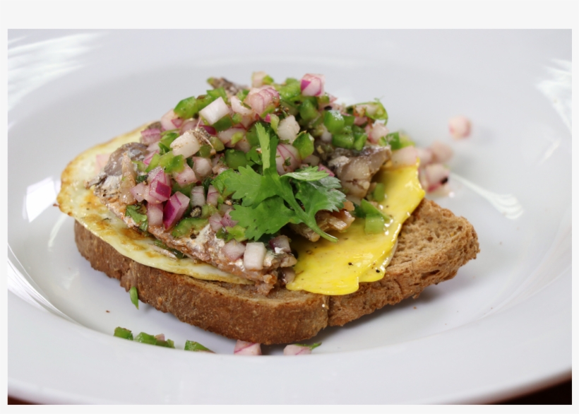 Grace Pick Up Sardines And Eggs On Toast - Egg, transparent png download