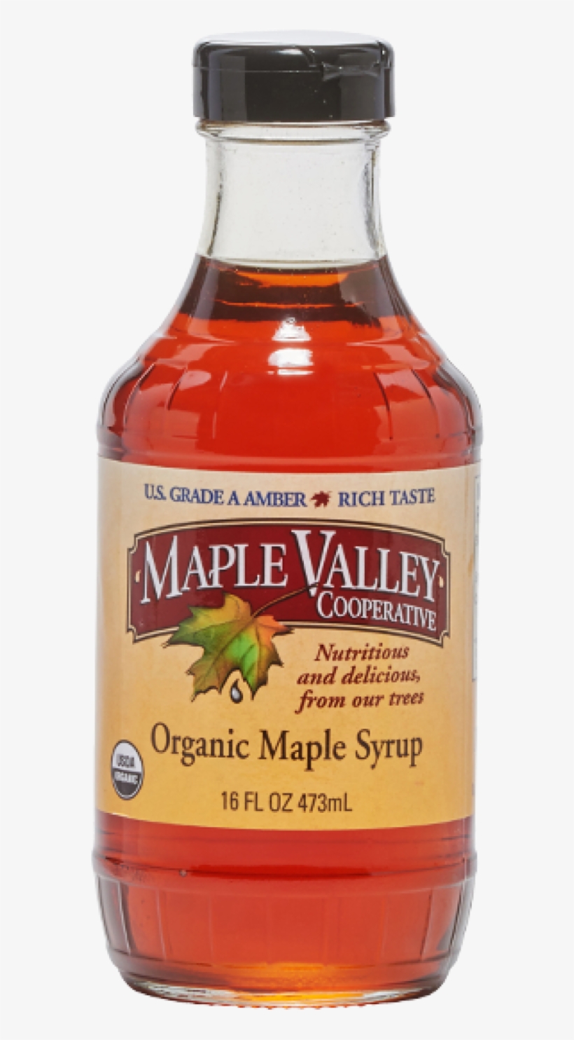 Maple Syrup, Amber & Rich, Maple Valley - Maple Syrup | Organic | Grade A Dark Robust | 32 Oz, transparent png download
