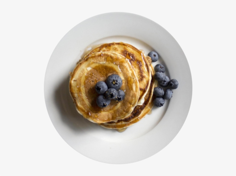 Pancakes With Blueberries - Bread, transparent png download