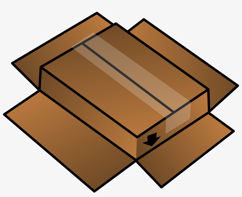 This Free Icons Png Design Of Cardboard Box Turned, transparent png download