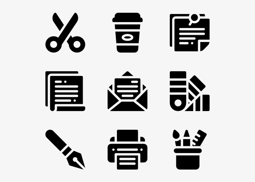 Stationery - Financial Icons, transparent png download