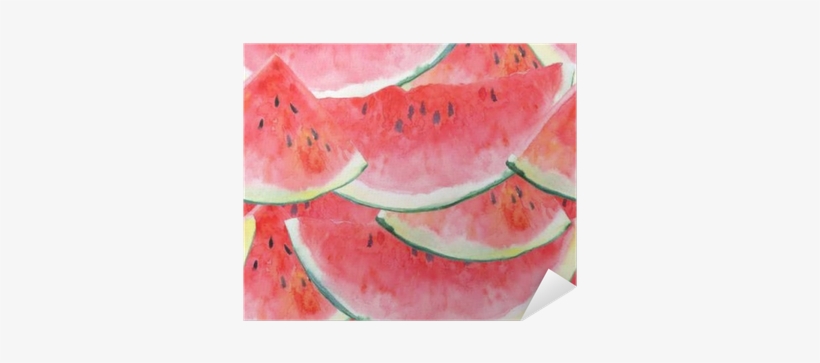 Seamless Pattern With Watermelon - Watermelon, transparent png download