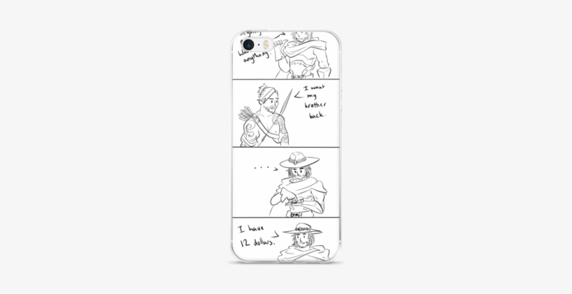 Mcree And Hanzo Funny Comic - Hanzo And Mccree Comic, transparent png download