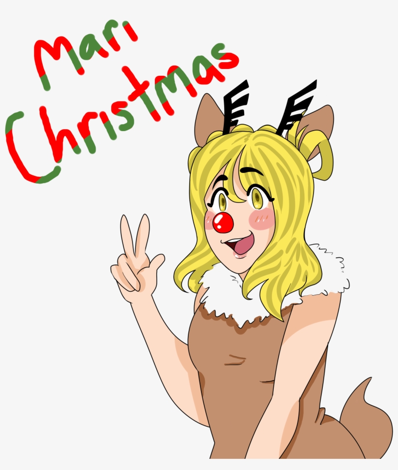 My Secret Santa Drew A Very Festive - Cartoon, transparent png download