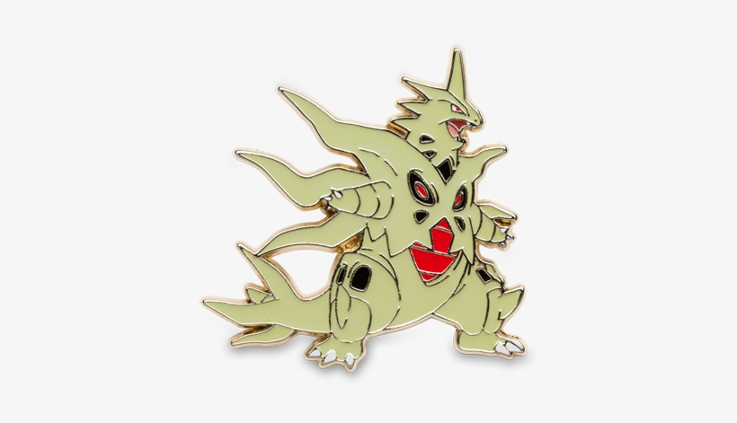 Mega Tyranitar Pin With 3 Booster Packs - Pokémon Trading Card Game, transparent png download