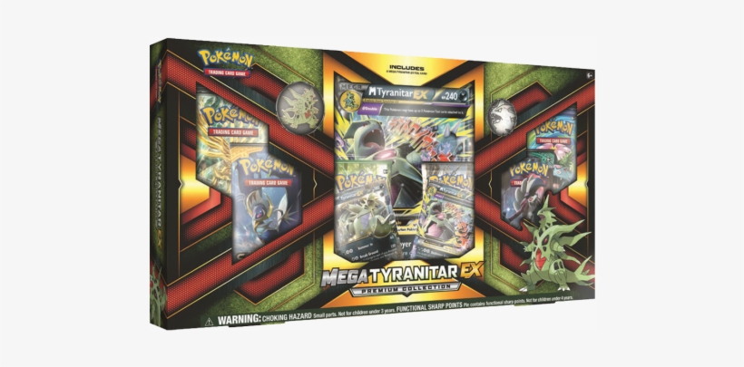 Sun & Moon Mega Tyranitar-ex Premium Collection - Pokemon Tcg Mega Tyranitar Ex Premium Collection, transparent png download
