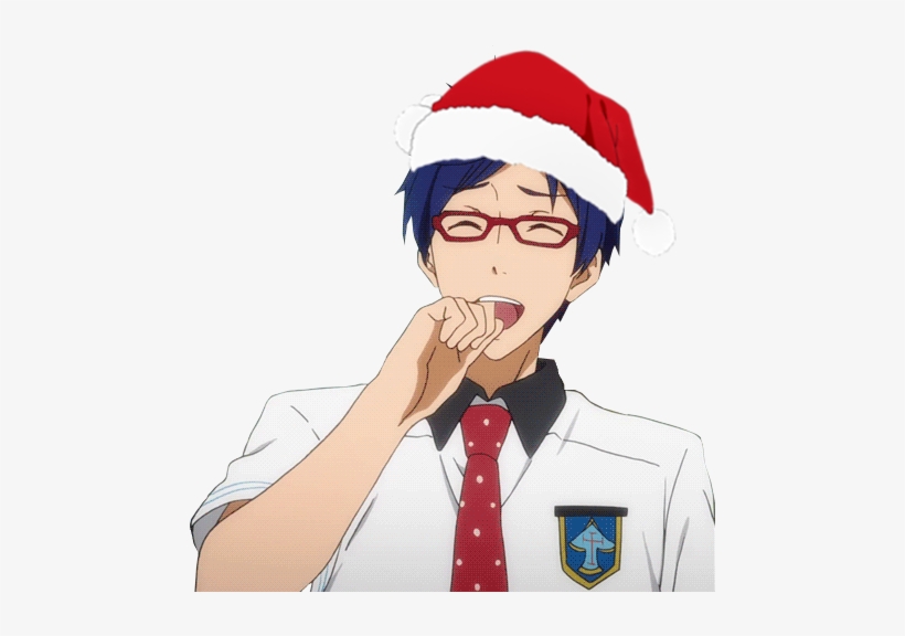 Transparent Rei Santa Hat Santa Hat Transparent Tumblr - Cartoon, transparent png download