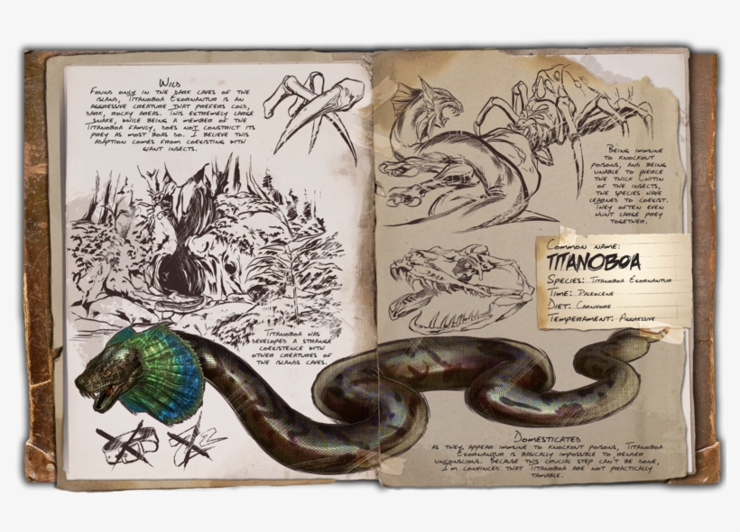 Ark Survival Evolved - Ark Titanoboa Dossier, transparent png download