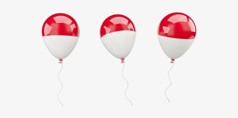 Illustration Of Flag Of Indonesia - Indonesia Flag Balloon Png, transparent png download