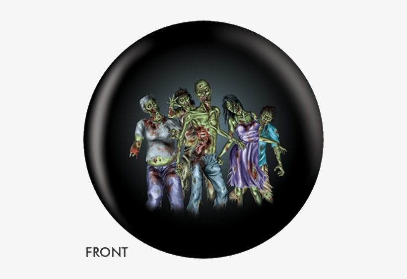 Zombie Horde Bowling Ball, transparent png download