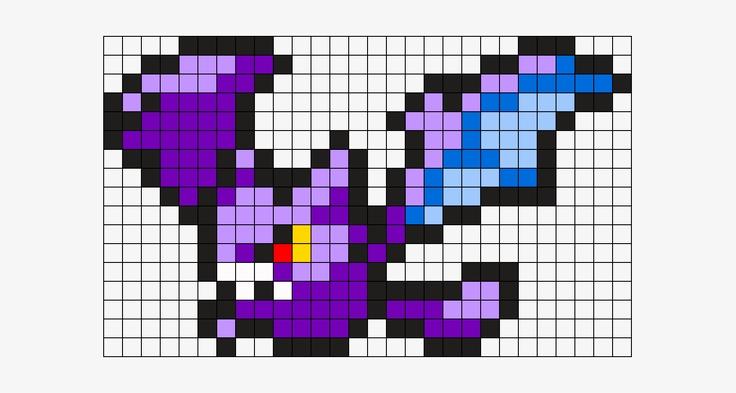 Crobat Pokemon Bead Pattern Perler Bead Pattern / Bead - Crobat Perler Beads, transparent png download