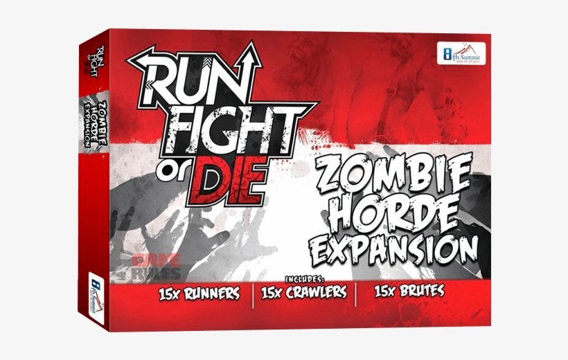Run Fight Or Die Board Game: Zombie Horde Expansion, transparent png download