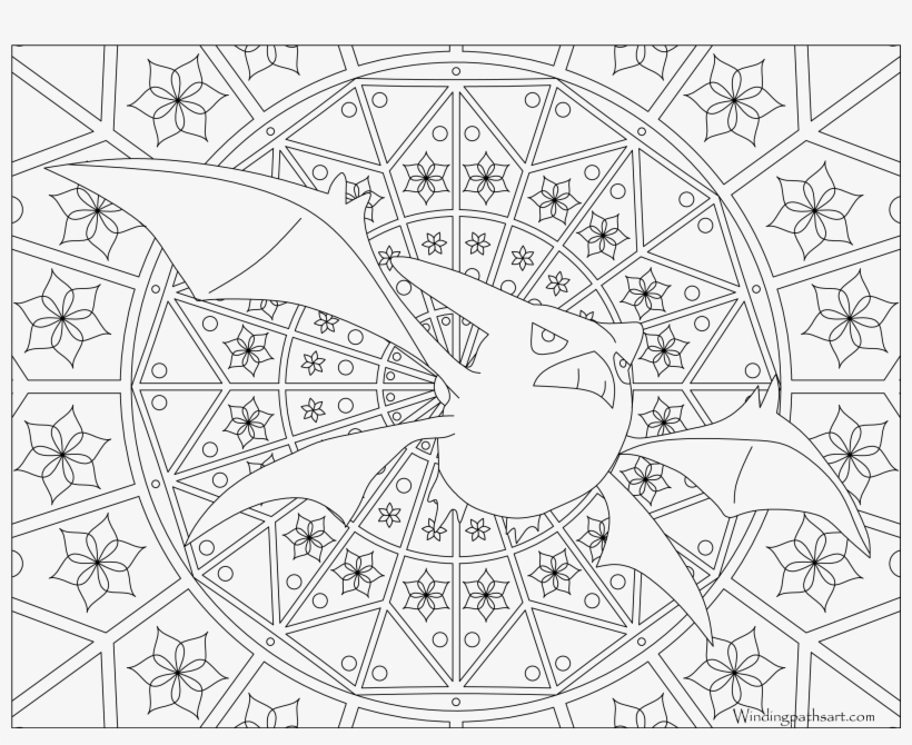 Crobat - Pokemon Mandala Growlithe, transparent png download