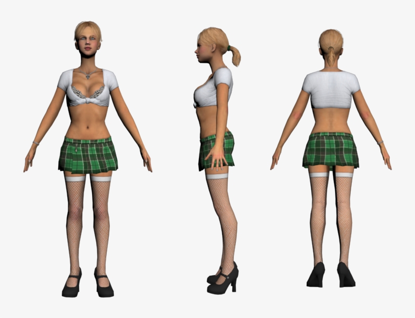 Download Zip Archive - Duke Nukem Forever School Girl, transparent png download