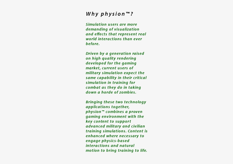 Why Physion™ Simulation Users Are More Demanding Of - Visualization, transparent png download