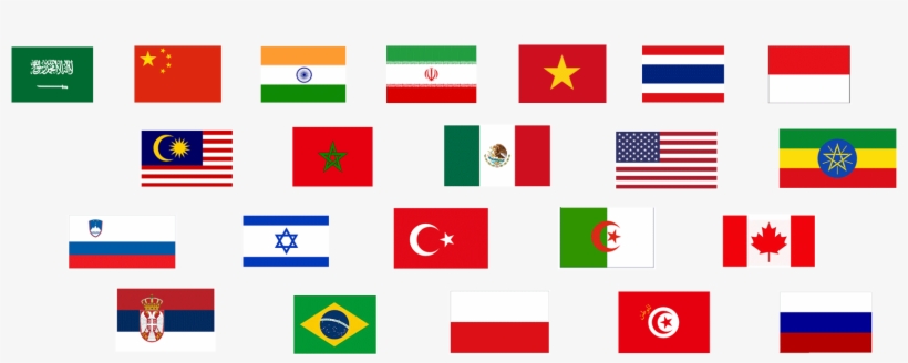 Saudi Arabia, China, India, Iran, Vietnam, Thailand, - Flag, transparent png download