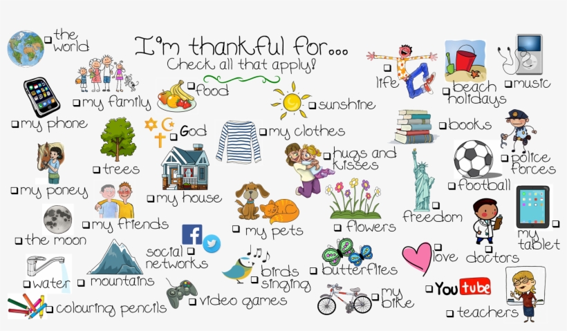 Thankful For - You Thankful For Esl, transparent png download