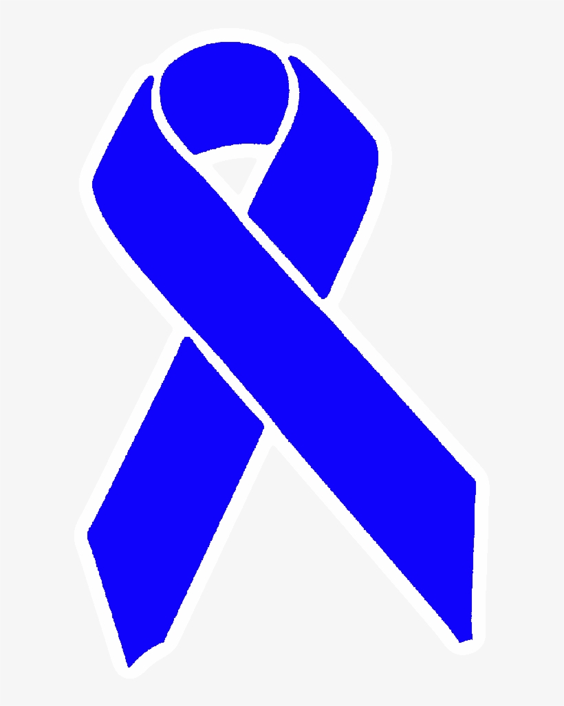 Blue Awareness Ribbon Sticker - Blue Awareness Ribbon, transparent png download