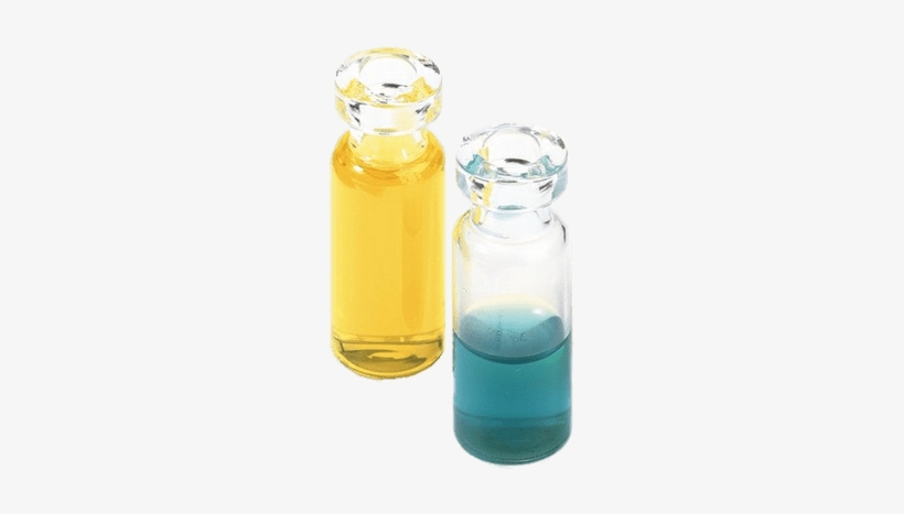 Two Vials Filled With Coloured Liquid - Liquid, transparent png download