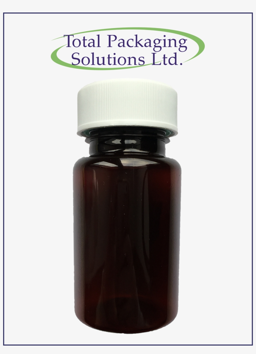 120ml Amber Vial With Child Resistant Closure - Glass Bottle, transparent png download