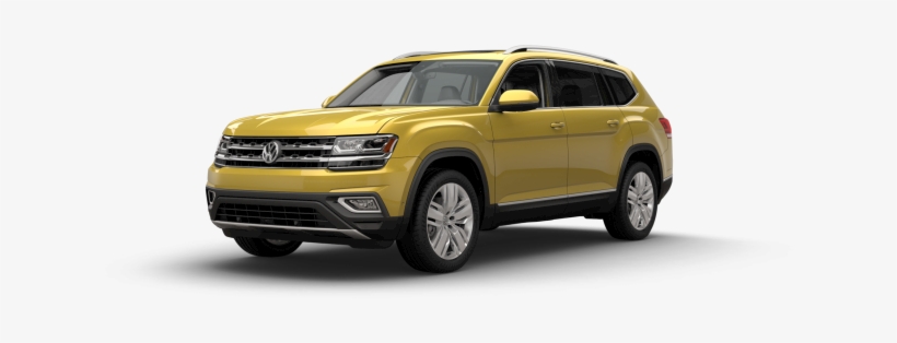 2018 Volkswagen Atlas Kurkuma Yellow Metallic - Vw Suv, transparent png download