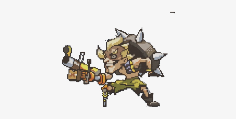 Pixel - Overwatch Junkrat Pixel Spray, transparent png download