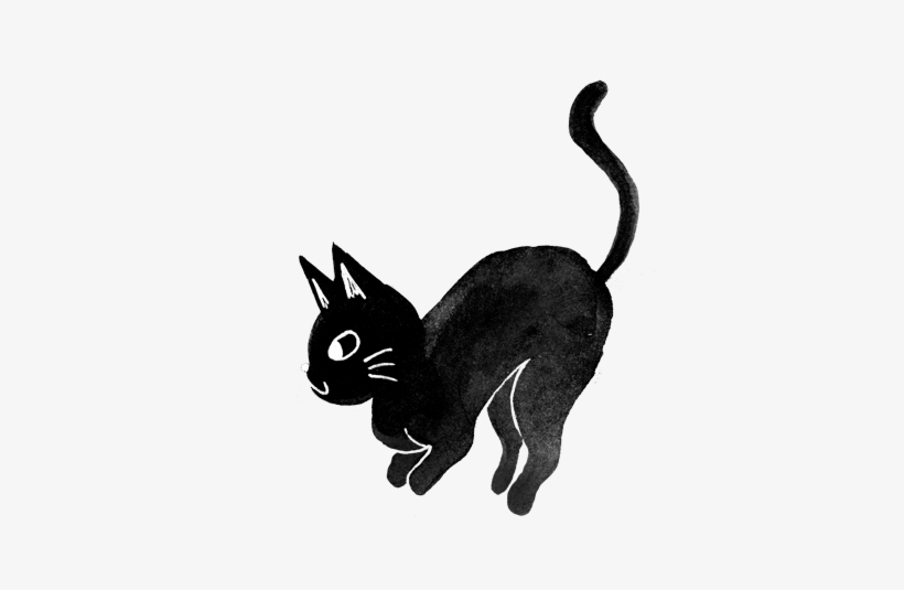 Png Goth Cats - Black Cat, transparent png download
