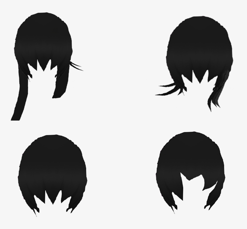 Goth Boy Hairstyles - Silhouette, transparent png download