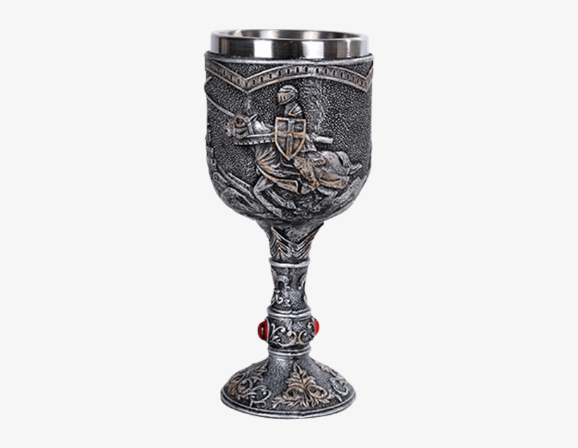 Horseback Medieval Knight Goblet - Medieval Goblet, transparent png download