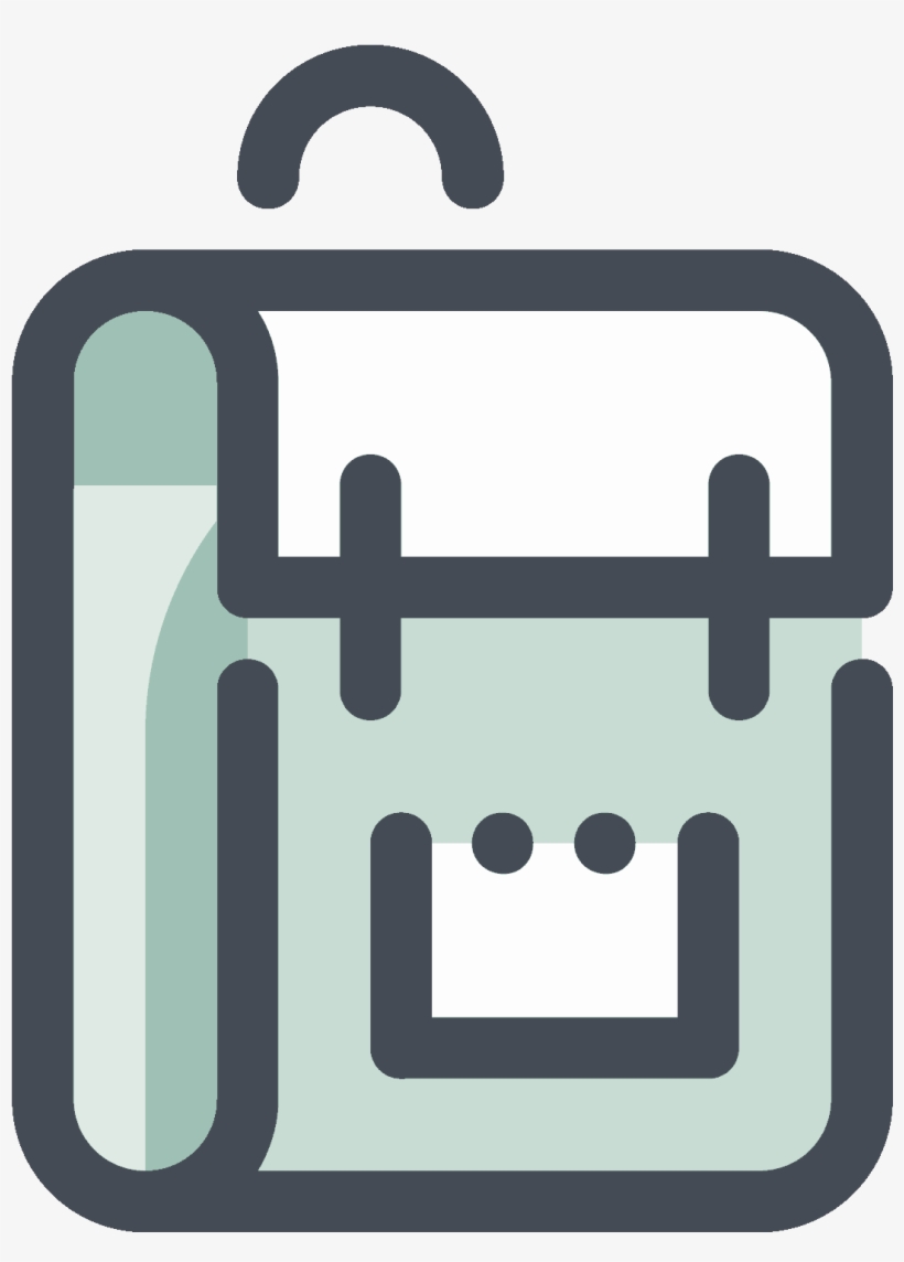 Backpack Png Icon Clip Library - Backpack Icon Png, transparent png download