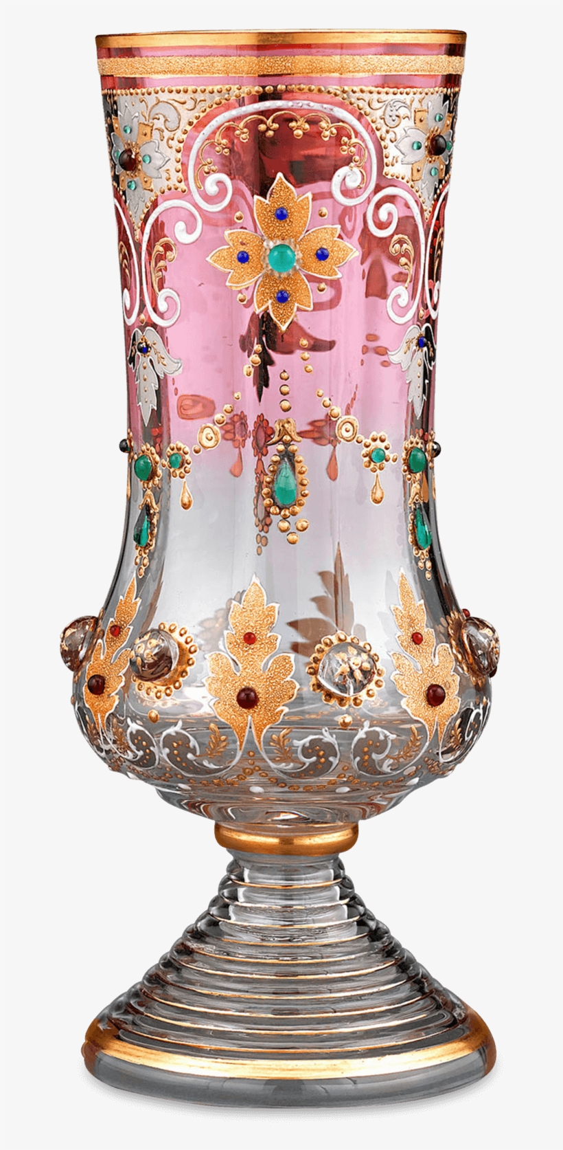 Moser Cranberry Glass Goblet - Glass Art, transparent png download