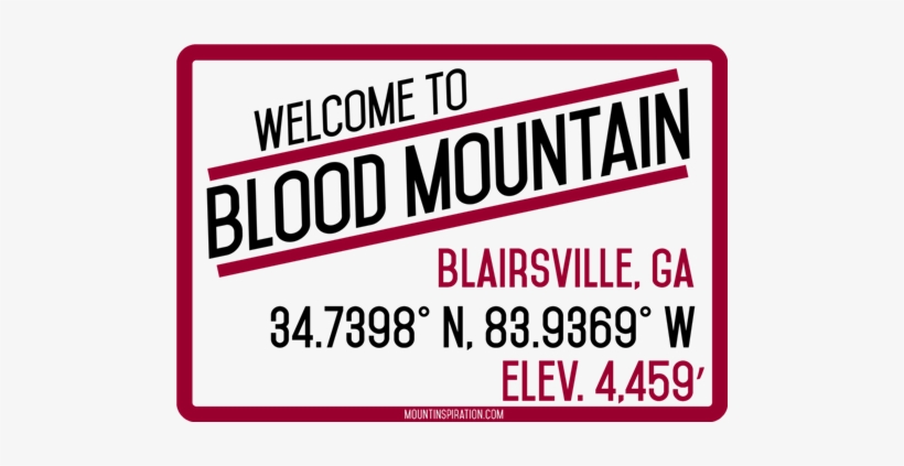 Blood Mountain Coordinates Sticker - Sticker, transparent png download