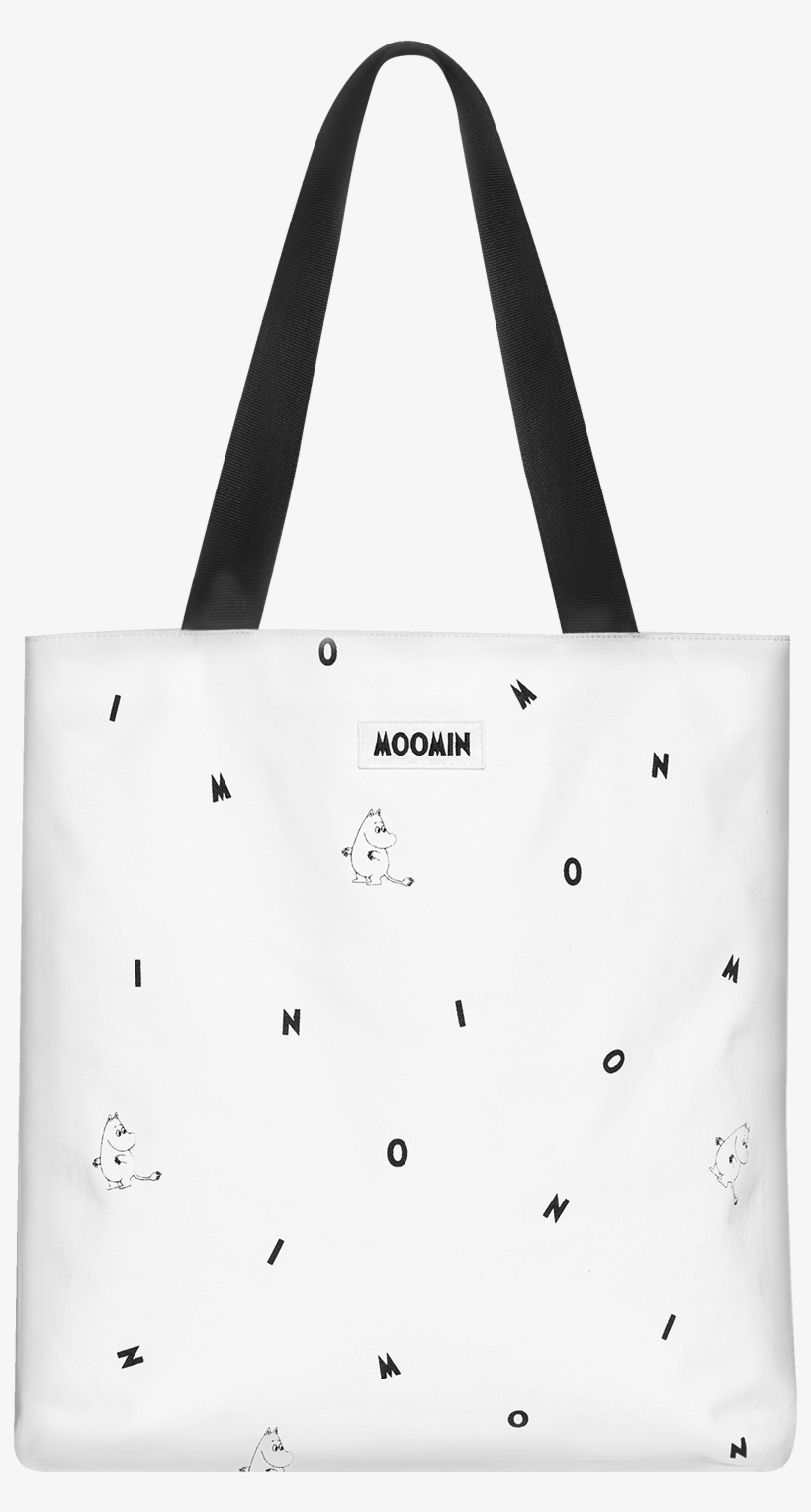Moomin Drawstring Bag Black Icons Moomin Shopper Bag - Tote Bag, transparent png download