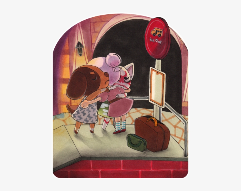 Bus Stop Animal Crossing - Animal Crossing Butch Fanart, transparent png download