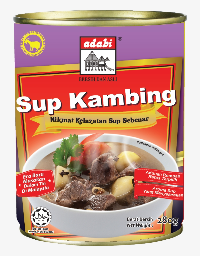 Sup Kambing Adabi Canned Foods, Canning, Home Canning, - Adabi Canned Food, transparent png download