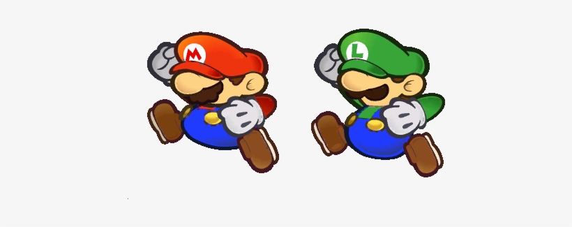 Mario And Luigi Hitting A Block In Super Paper Mario - Paper Mario Question Block, transparent png download